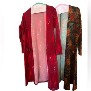 Lularoe Sarah long cardigans size L large